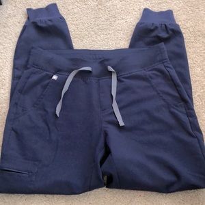 Figs navy blue jogger scrub pants